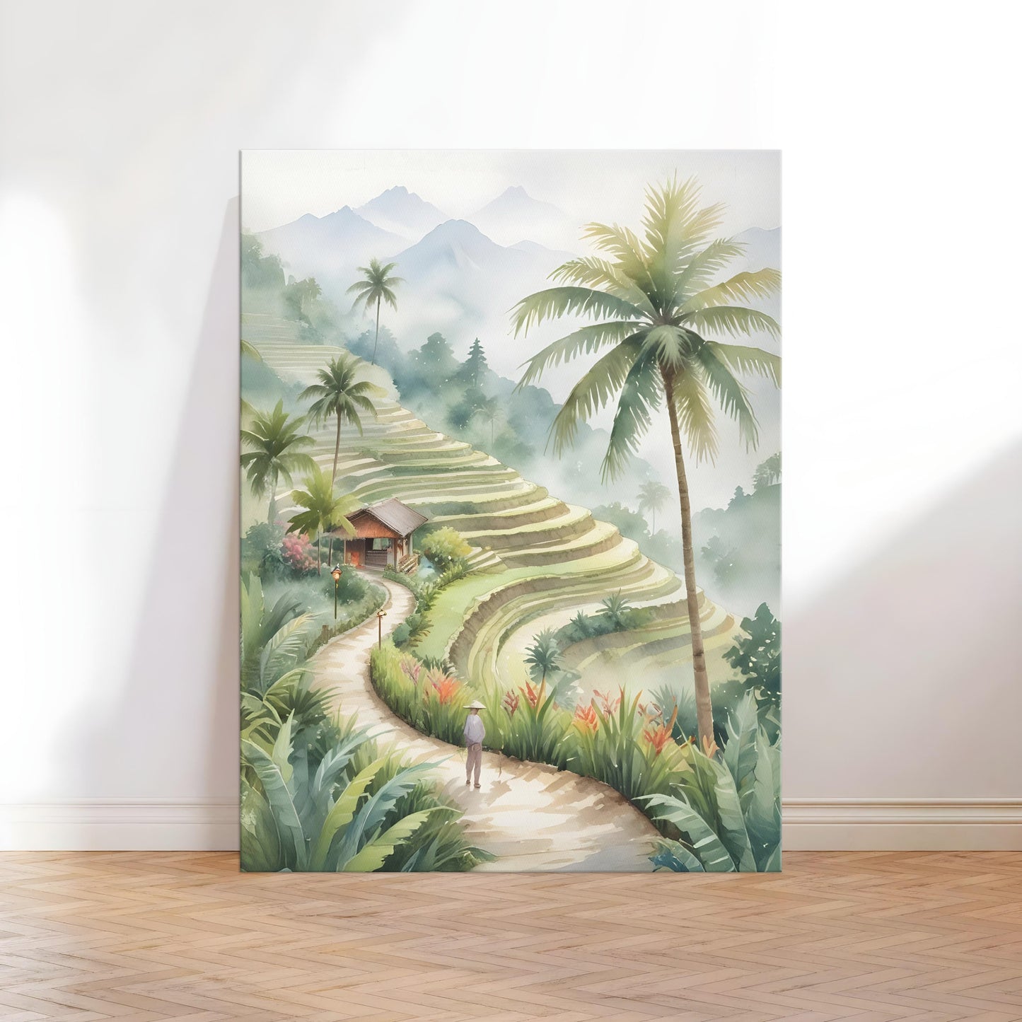 Bali Hills Indonesia Canvas Wall Art Print