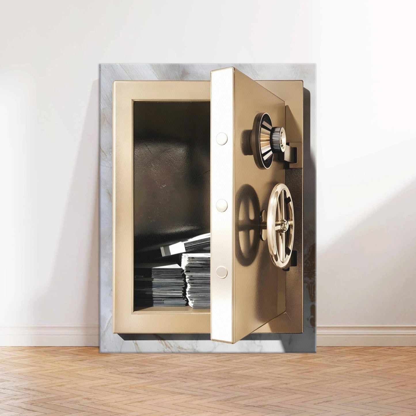 Gold Vault Canvas Wall Art Print