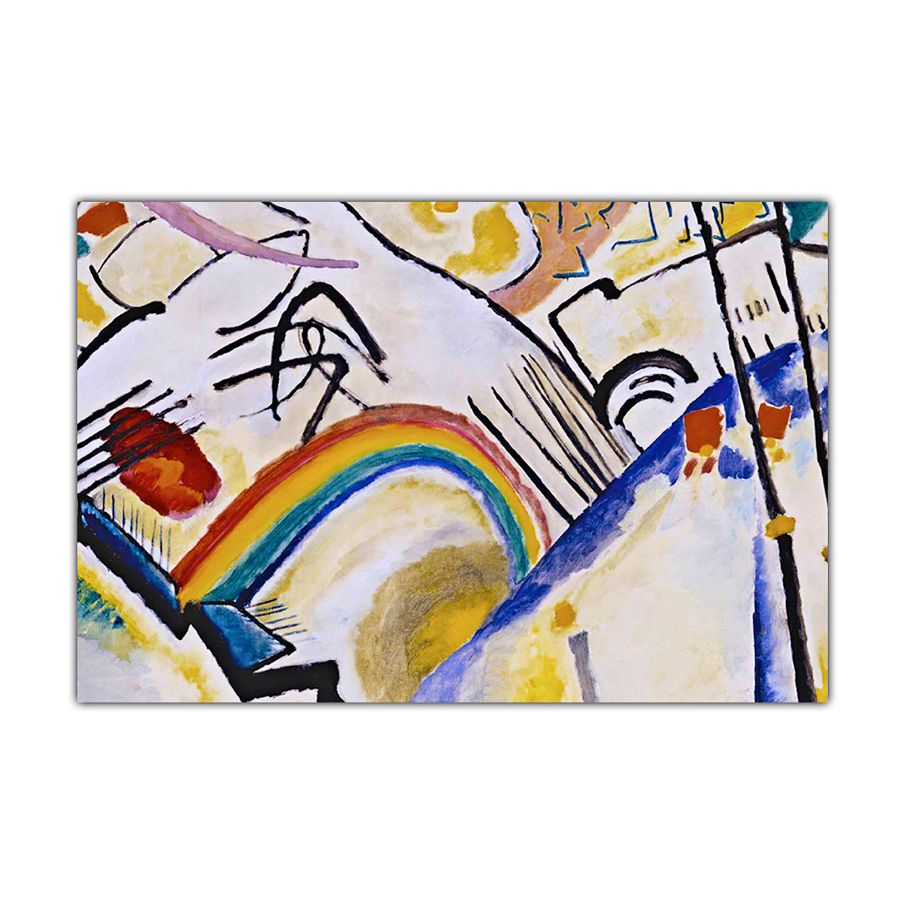 Wassily Kandinsky Cossacks Canvas Wall Art Picture Print for the Living Room, Bedroom, Home Decor