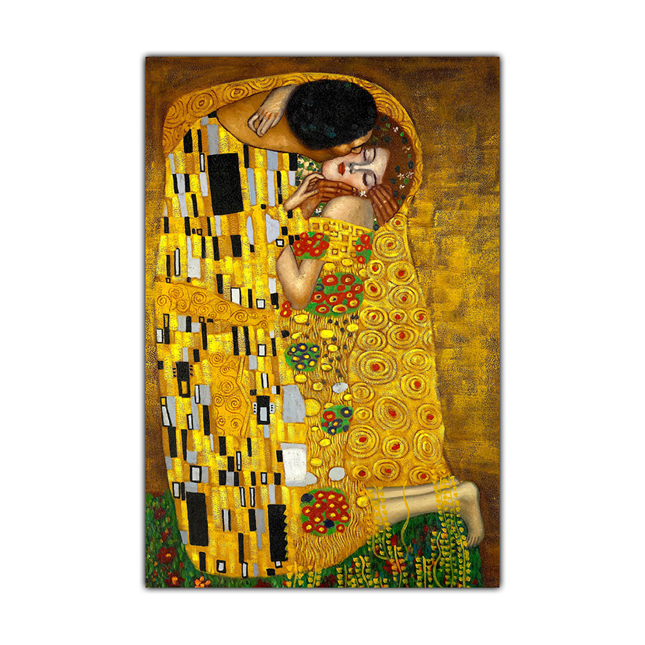 Gustav Klimt The Kiss Canvas Wall Art Picture Print for the Living Room, Bedroom, Home Decor