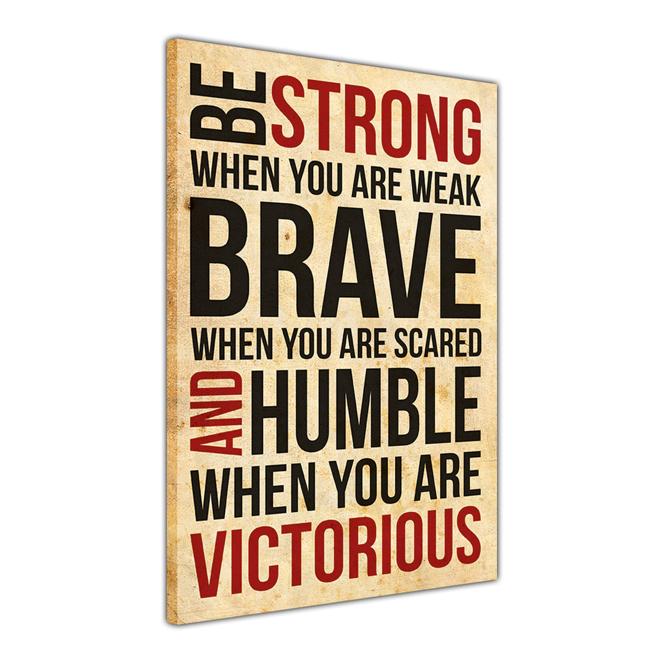 Strong & Victorious Canvas Wall Art Picture Print for the Living Room, Bedroom, Home Decor