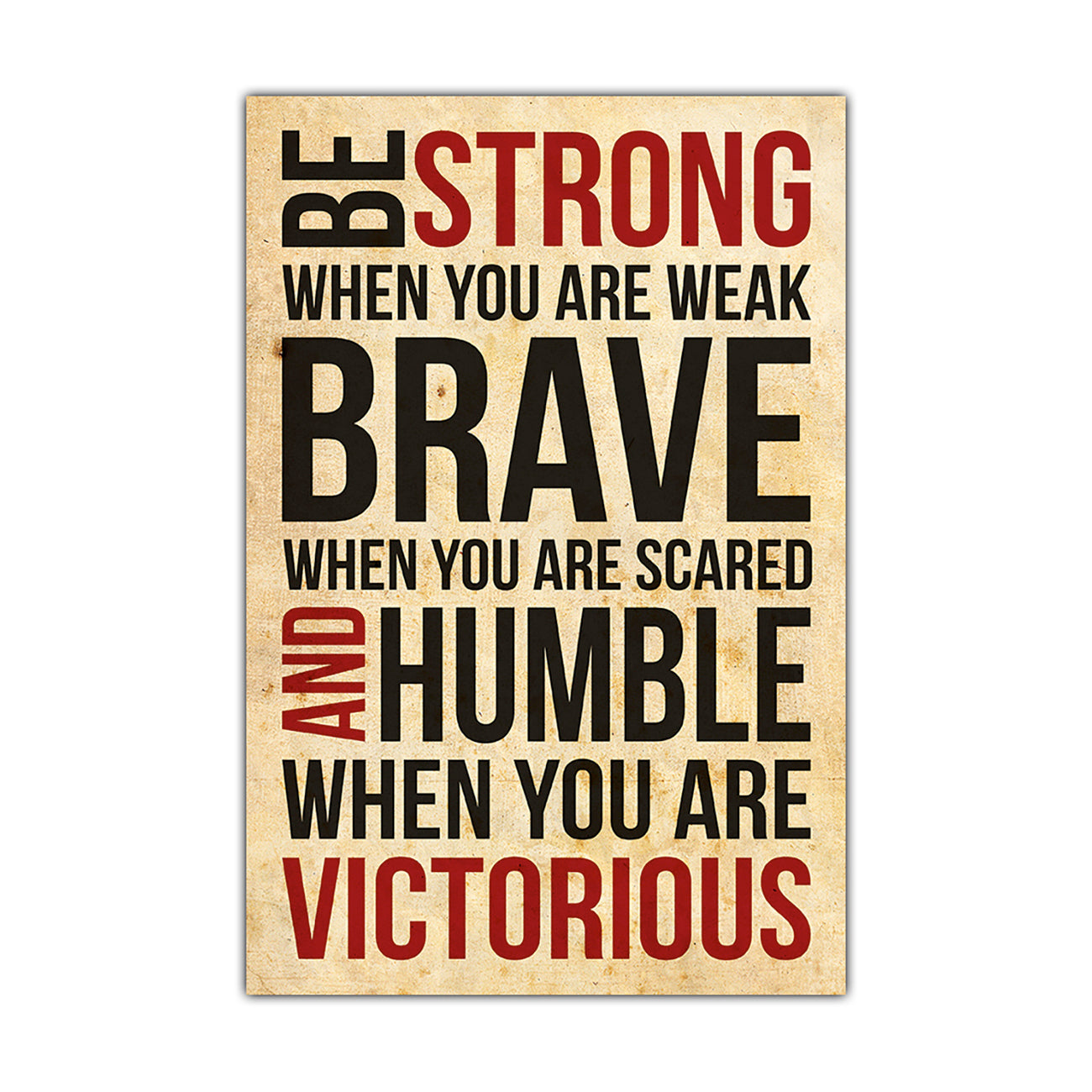 Strong & Victorious Canvas Wall Art Picture Print for the Living Room, Bedroom, Home Decor