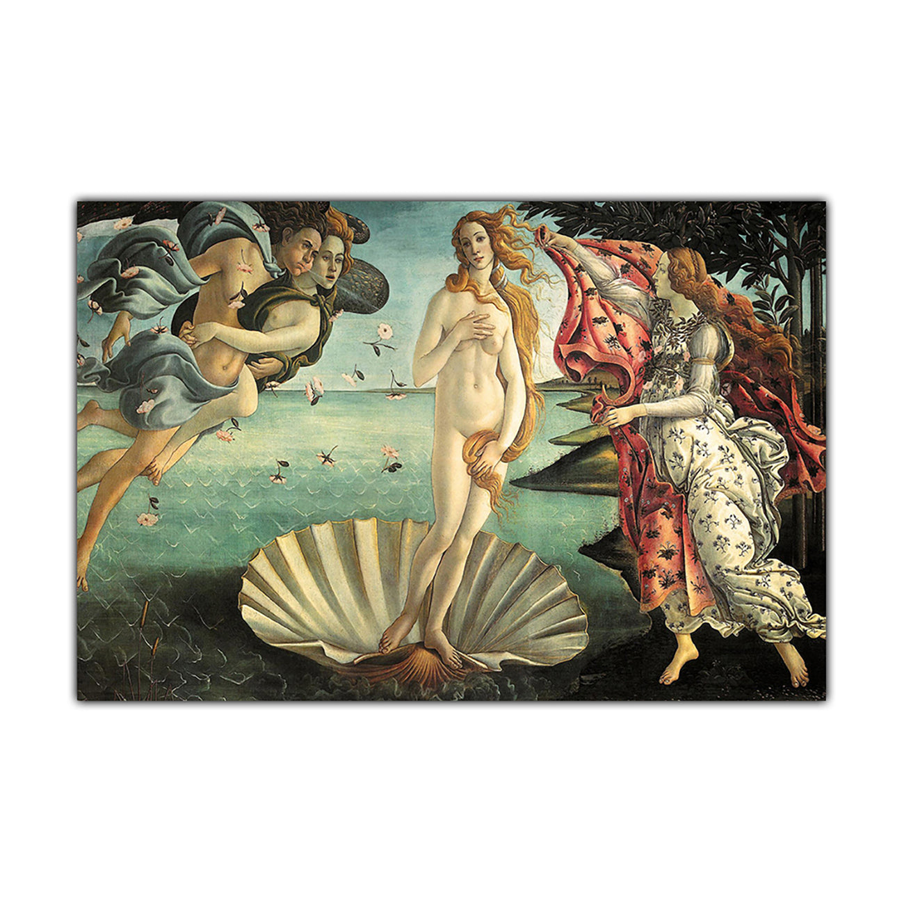 The Birth of Venus Painting Canvas Wall Art Picture Print for the Living Room, Bedroom, Home Decor