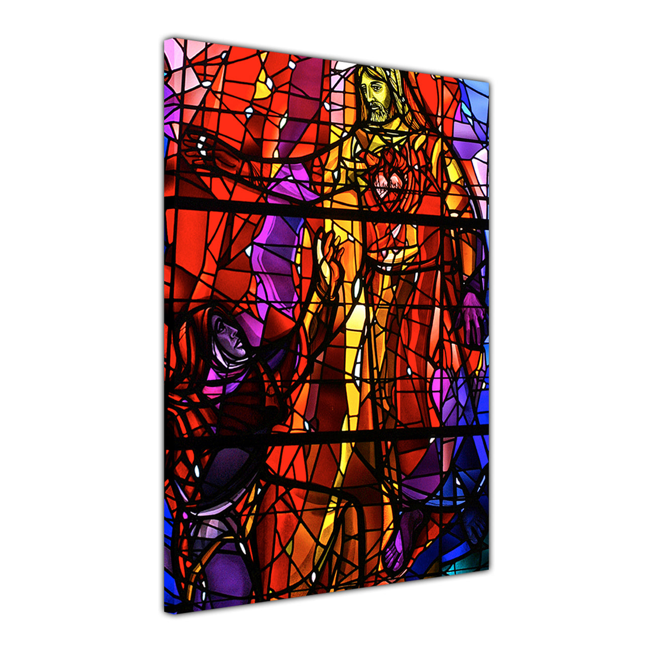 Jesus Crist Mosaic Canvas Wall Art Picture Print for the Living Room, Bedroom, Home Decor