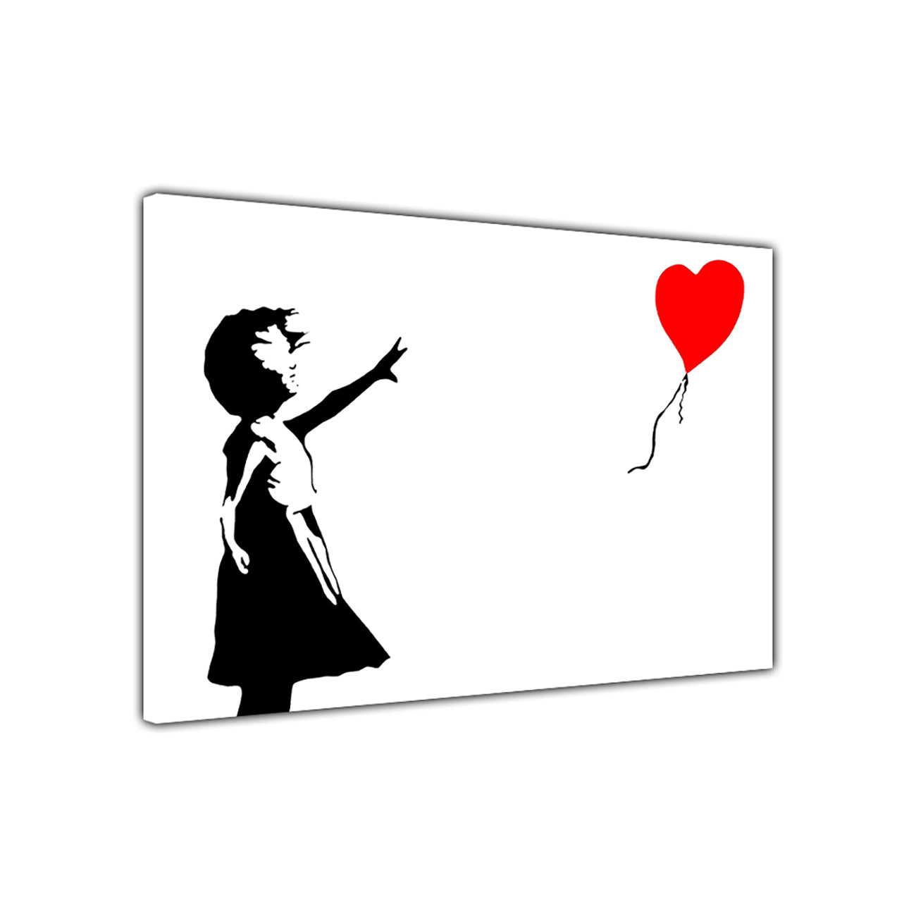 Banksy Balloon Girl Canvas Wall Art Picture Print for the Living Room, Bedroom, Home Decor