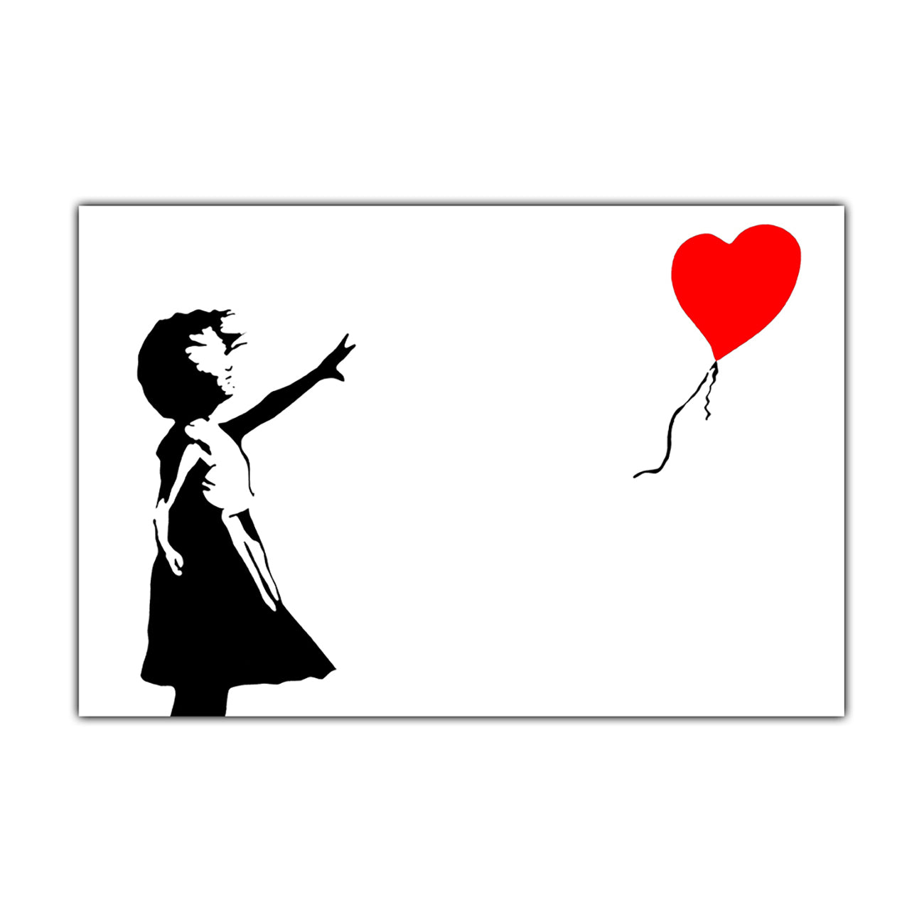 Banksy Balloon Girl Canvas Wall Art Picture Print for the Living Room, Bedroom, Home Decor