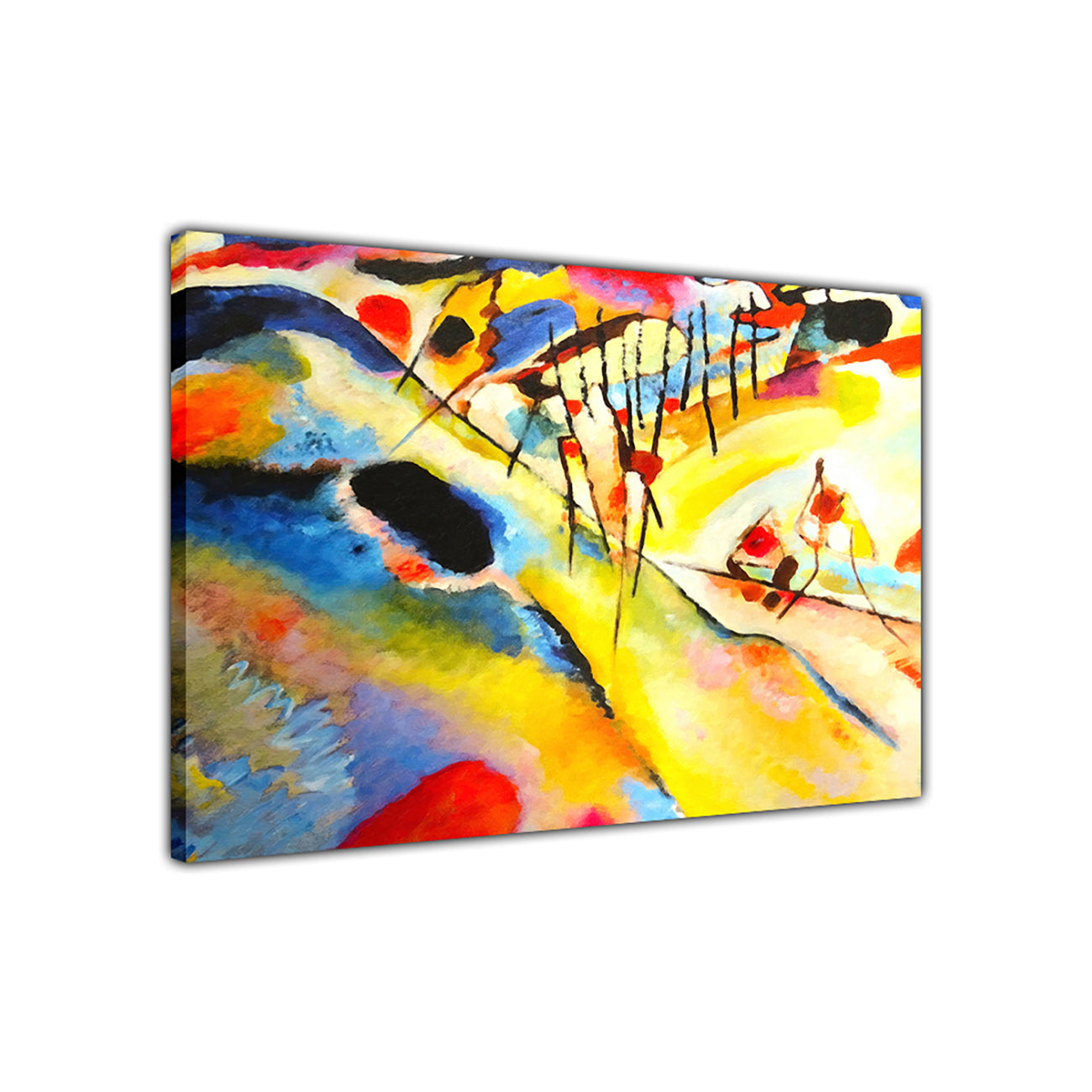 Wassily Kandinsky 1913 Land Canvas Wall Art Picture Print for the Living Room, Bedroom, Home Decor