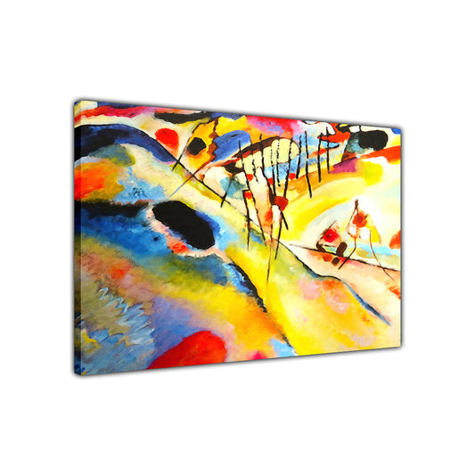 Wassily Kandinsky 1913 Land Canvas Wall Art Picture Print for the Living Room, Bedroom, Home Decor