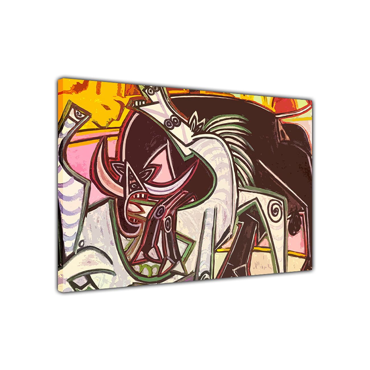 Pablo Picasso Horses Spanish Bull Canvas Wall Art Picture Print for the Living Room, Bedroom, Home Decor