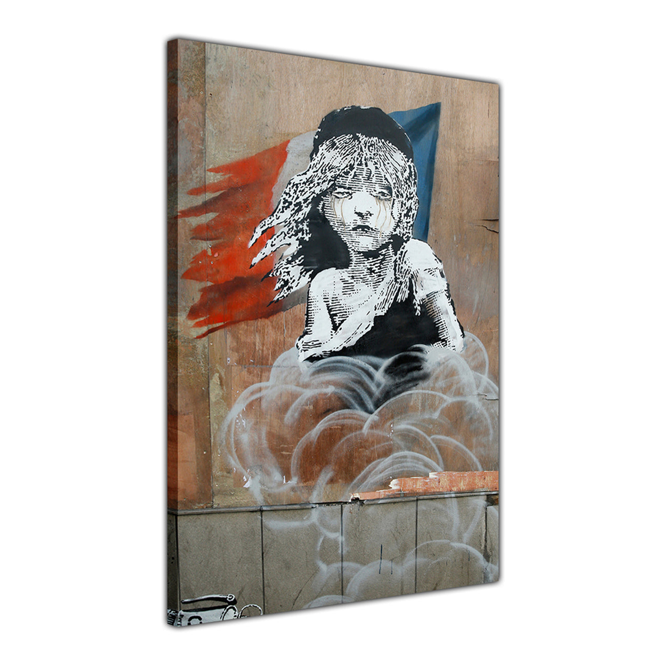 Banksy Les Miserables Canvas Wall Art Picture Print for the Living Room, Bedroom, Home Decor