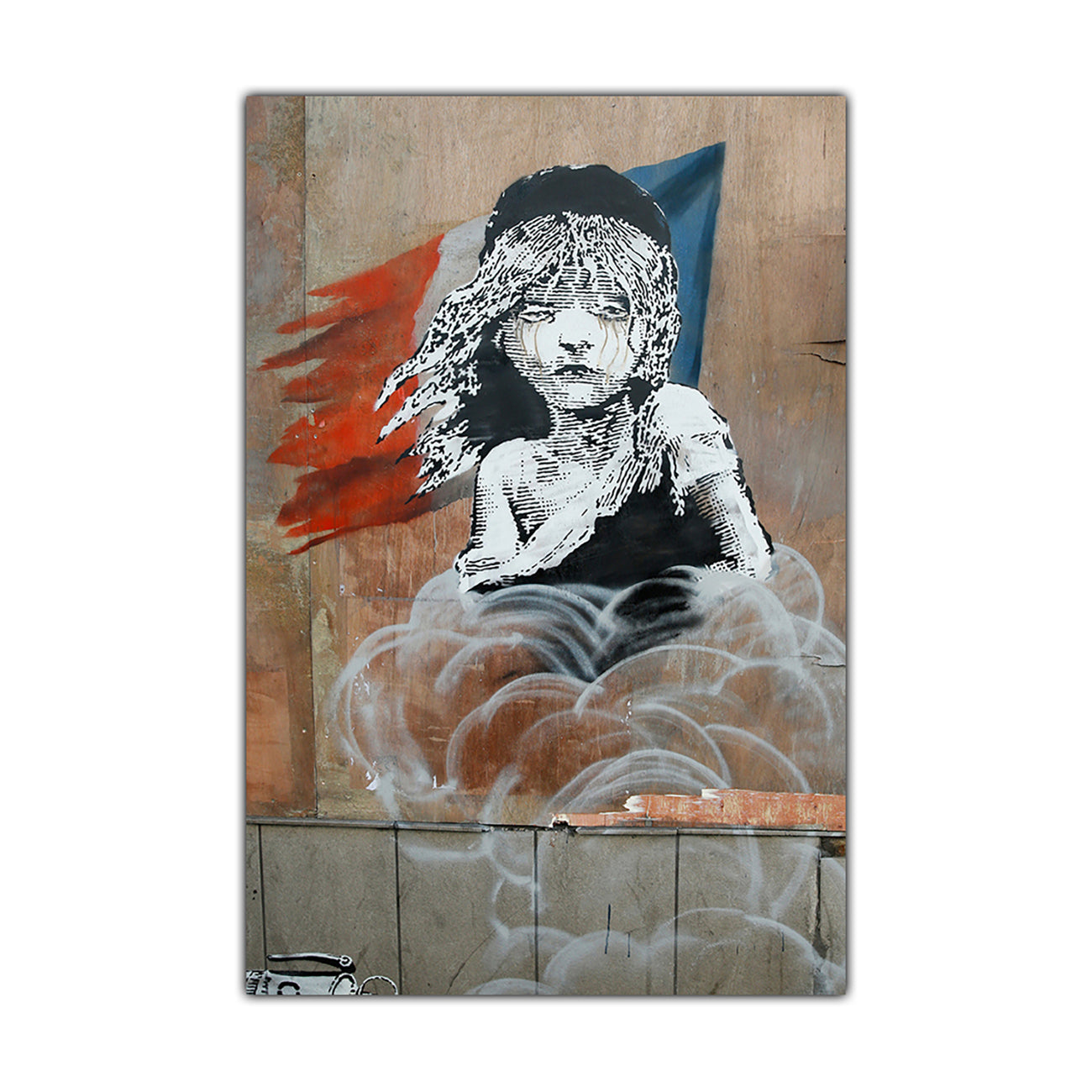 Banksy Les Miserables Canvas Wall Art Picture Print for the Living Room, Bedroom, Home Decor