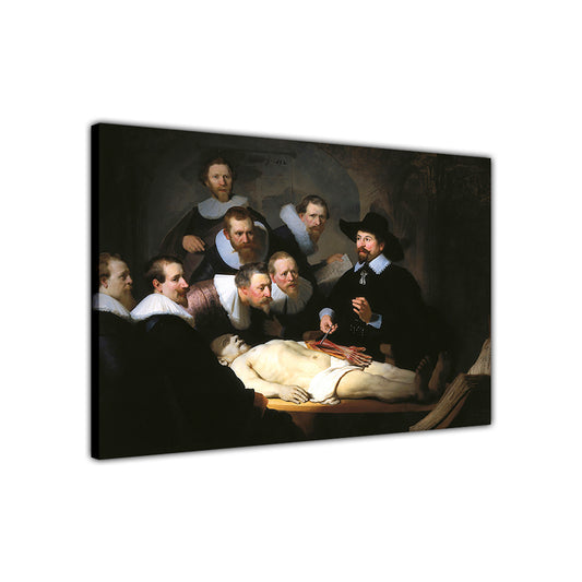 Rembrandt The Anatomy Lesson Of Dr Nicolaes Tulp Canvas Wall Art Picture Print for the Living Room, Bedroom, Home Decor