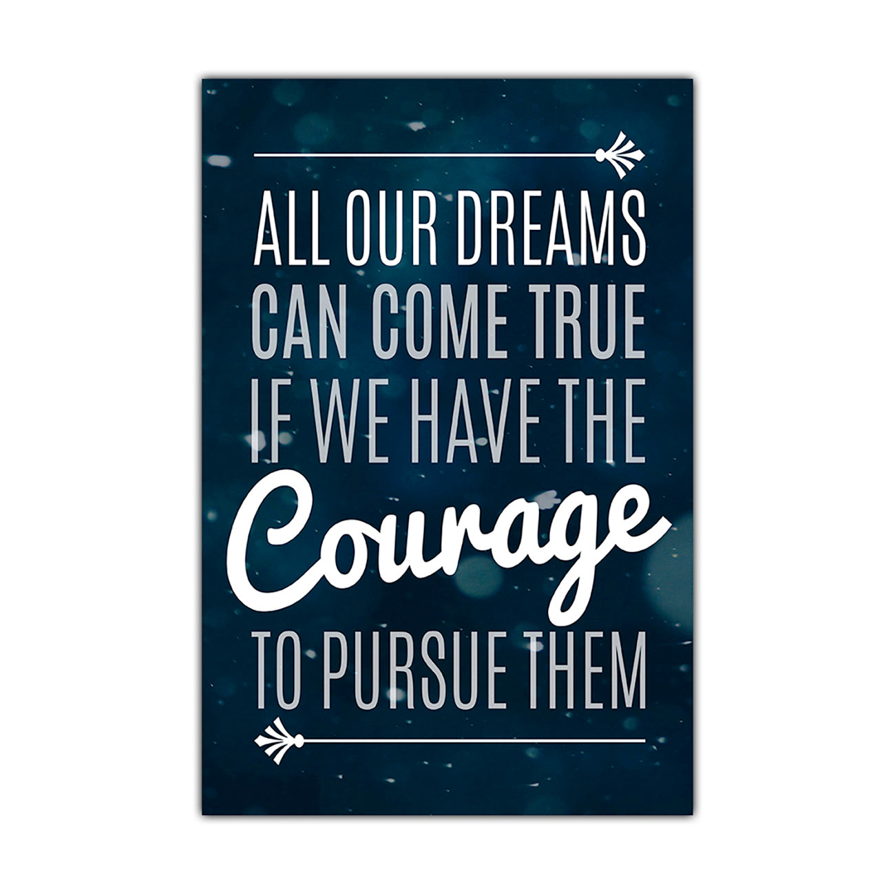 Dreams Courage Canvas Wall Art Picture Print for the Living Room, Bedroom, Home Decor