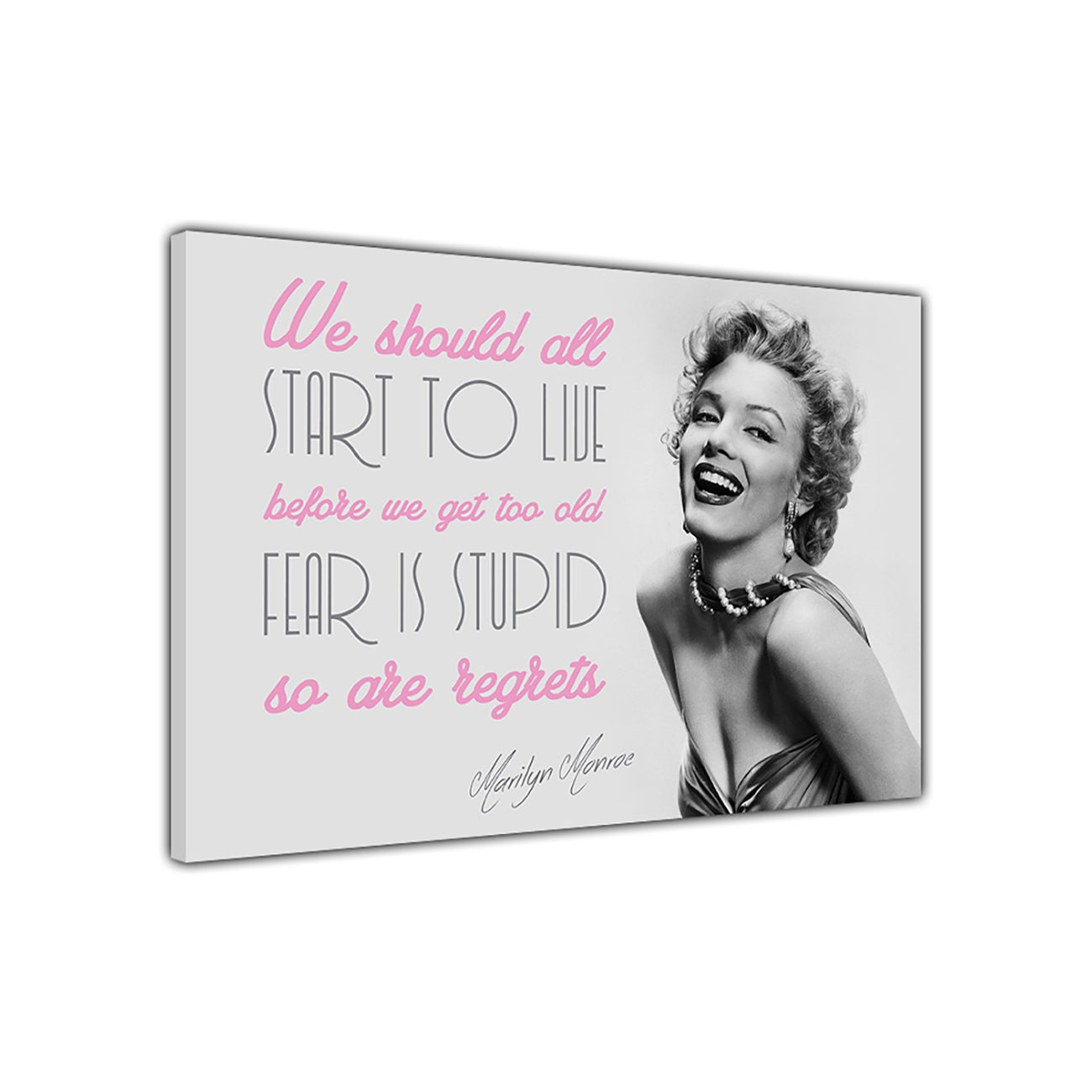 Marilyn Monre Live Q Canvas Wall Art Picture Print for the Living Room, Bedroom, Home Decor