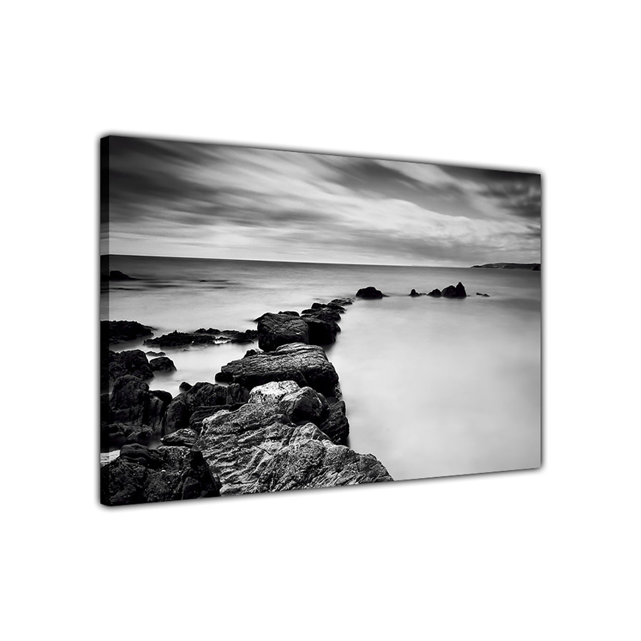 Coast Water Summer Canvas Wall Art Picture Print for the Living Room, Bedroom, Home Decor