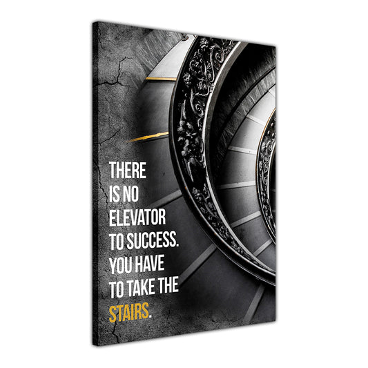 Elevate To Success Canvas Wall Art Picture Print for the Living Room, Bedroom, Home Decor