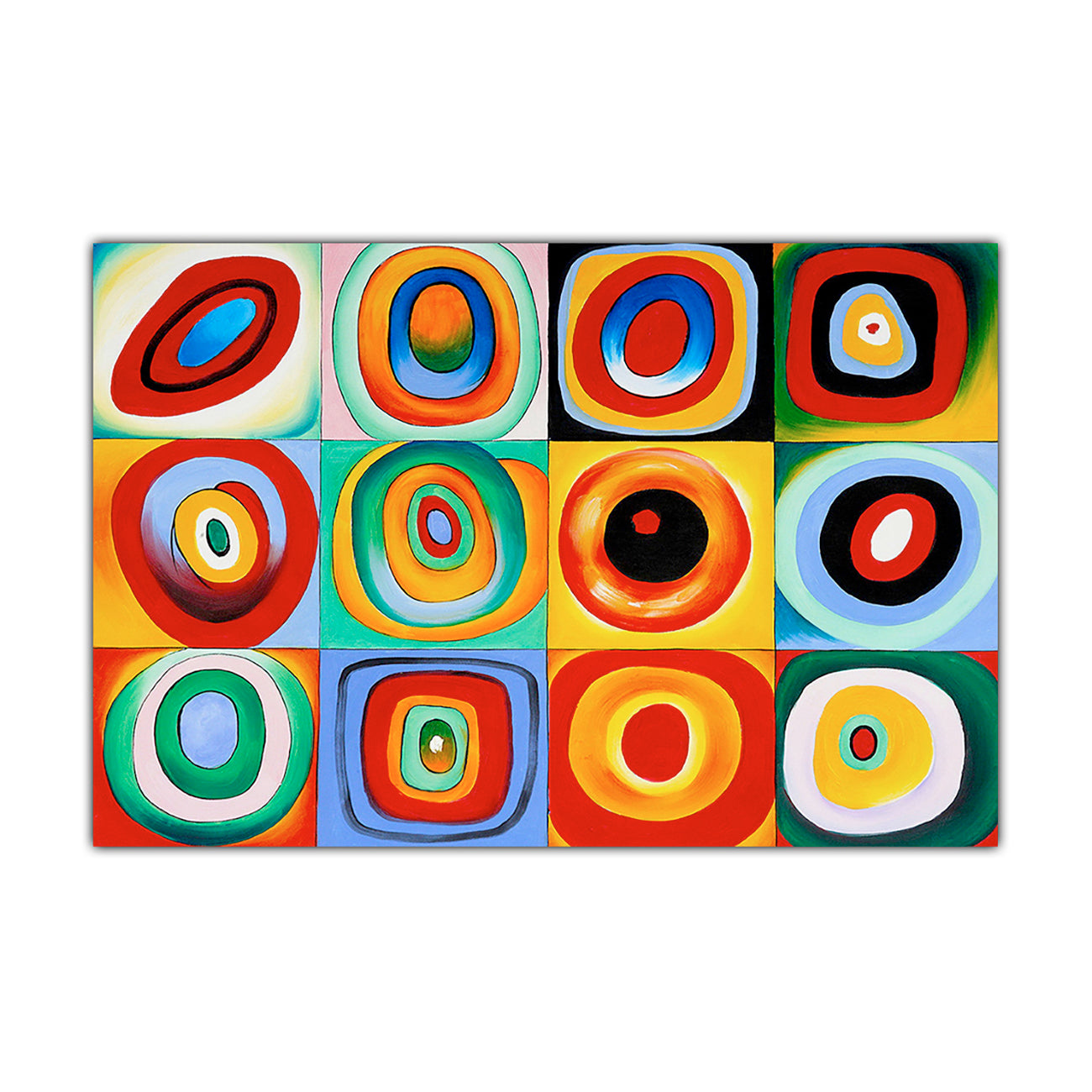 Wassily Kandinsky Farbstudie Quadrate Canvas Wall Art Picture Print for the Living Room, Bedroom, Home Decor