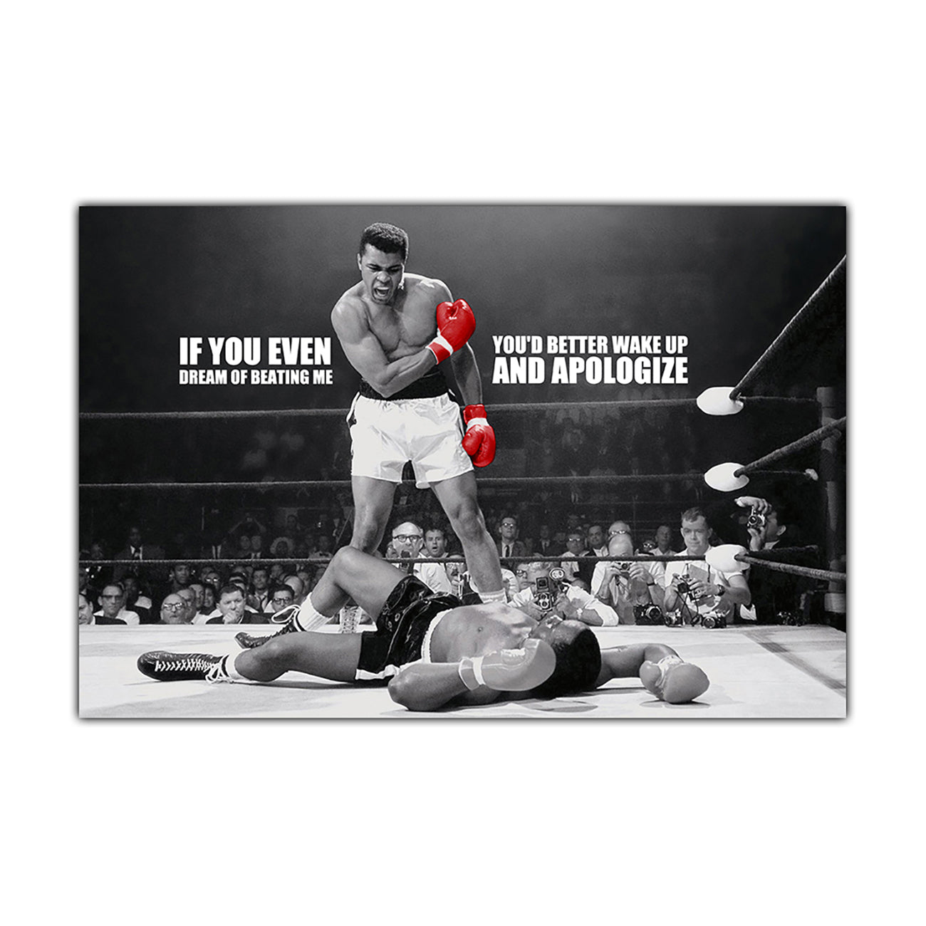 Ali Dream Quote Canvas Wall Art Picture Print for the Living Room, Bedroom, Home Decor