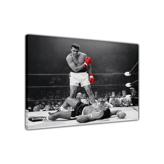 Ali Red Gloves Canvas Wall Art Picture Print for the Living Room, Bedroom, Home Decor