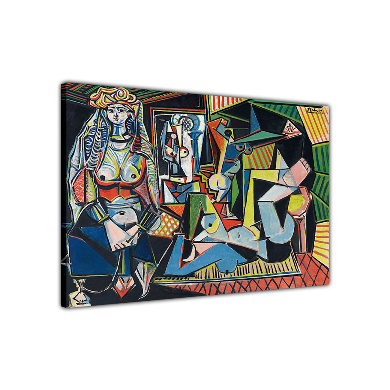 Pablo Picasso 1955 Les Femmesd A'lger Canvas Wall Art Picture Print for the Living Room, Bedroom, Home Decor