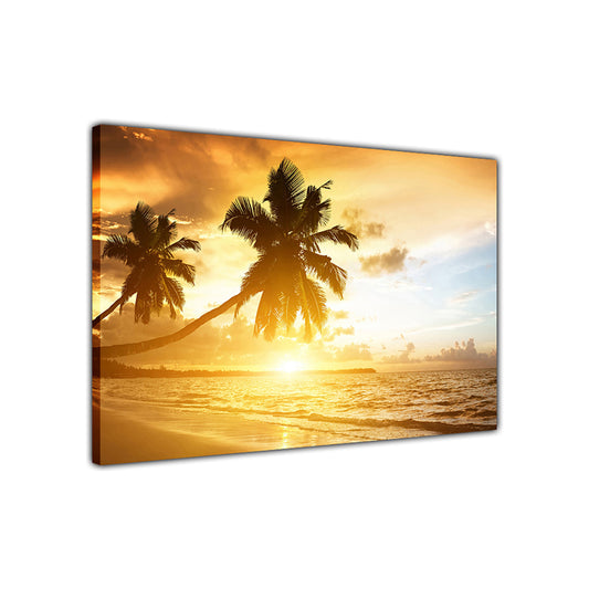 Tropical Beach Canvas Wall Art Picture Print for the Living Room, Bedroom, Home Decor