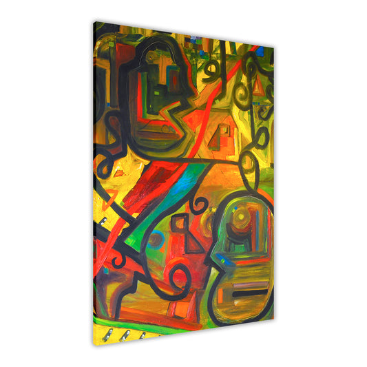 Dinner Music Abstract Canvas Wall Art Picture Print for the Living Room, Bedroom, Home Decor