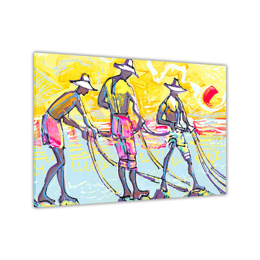 Brazilian Fisherman Canvas Wall Art Picture Print for the Living Room, Bedroom, Home Decor