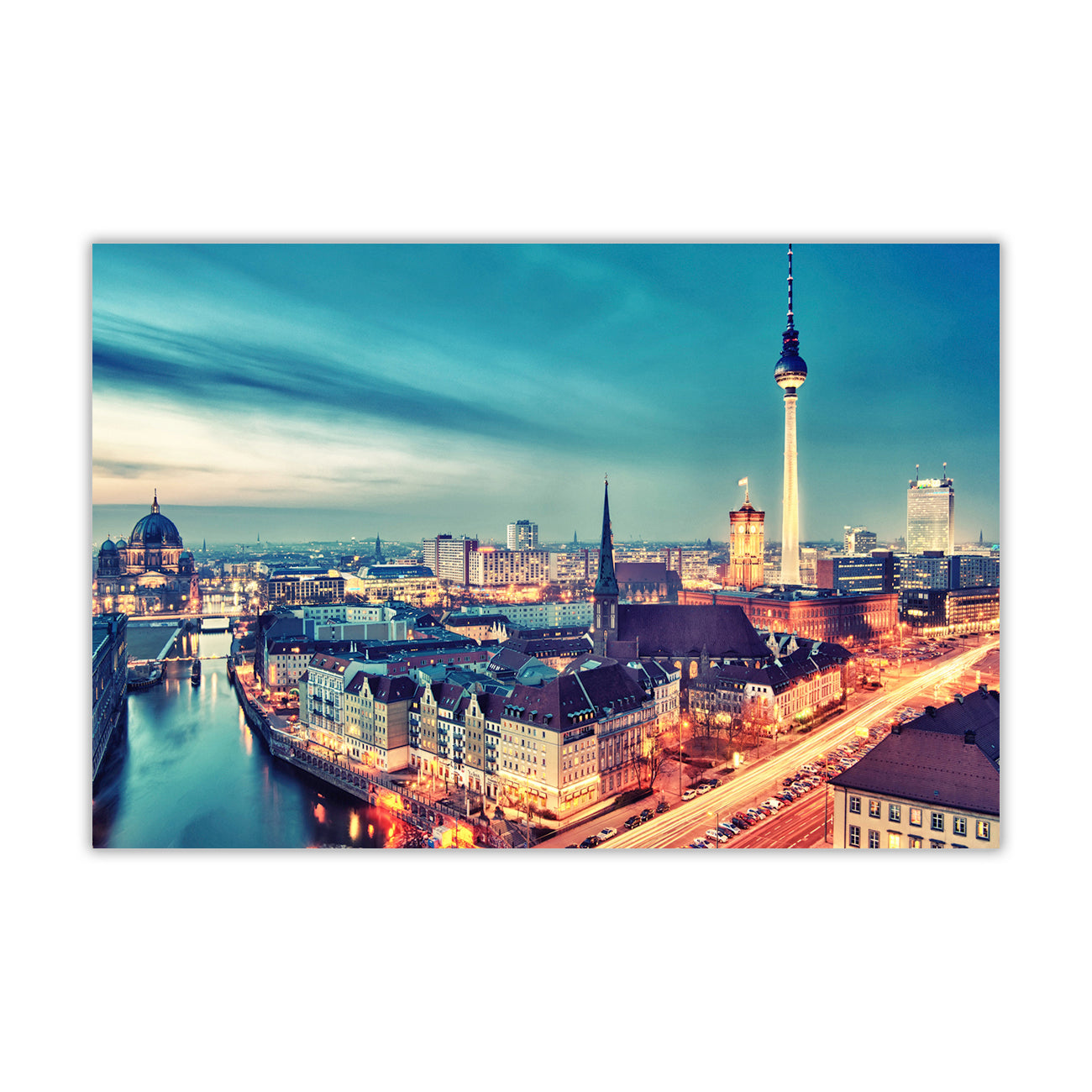 Berlin Germany Canvas Wall Art Picture Print for the Living Room, Bedroom, Home Decor
