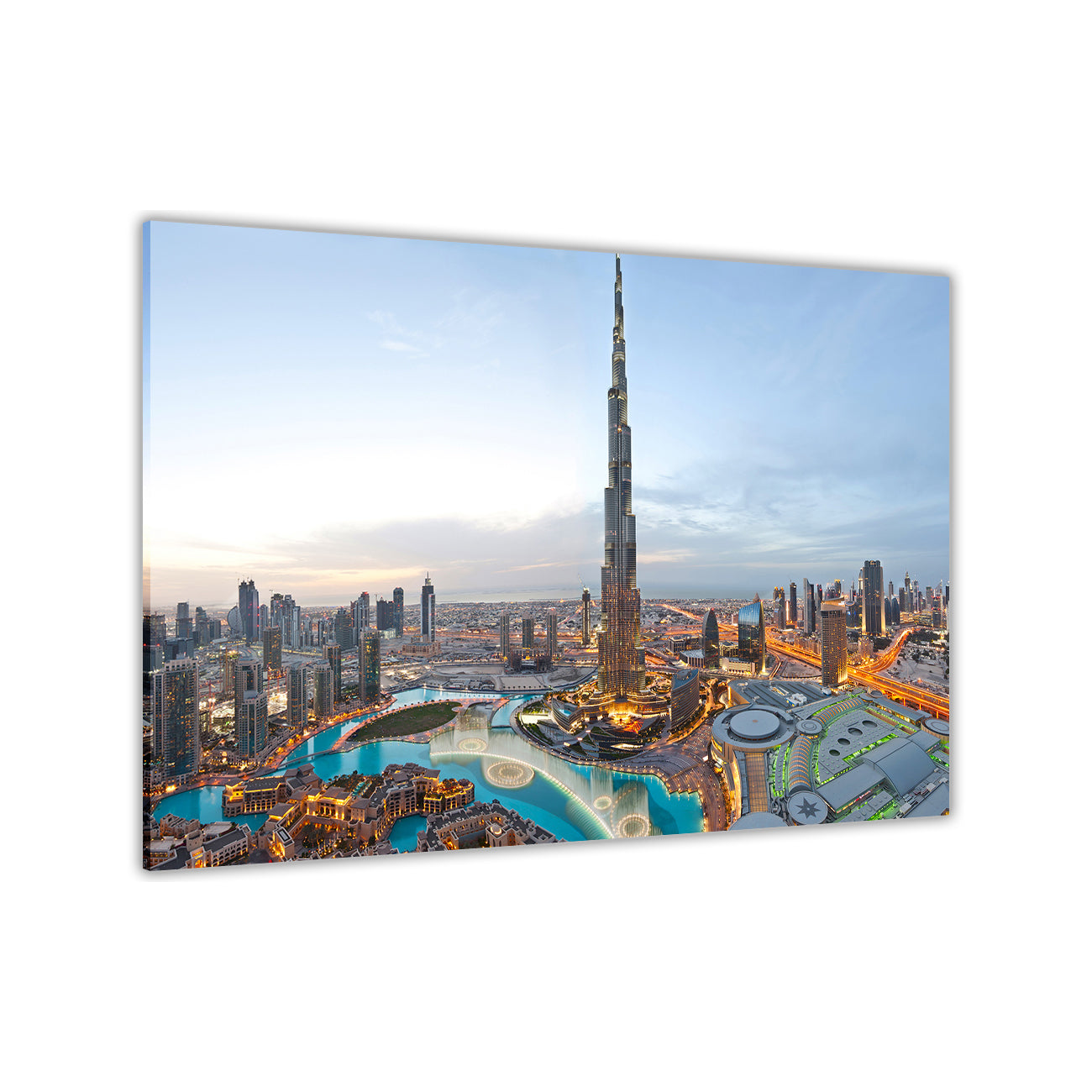 Dubai Canvas Wall Art Picture Print for the Living Room, Bedroom, Home Decor