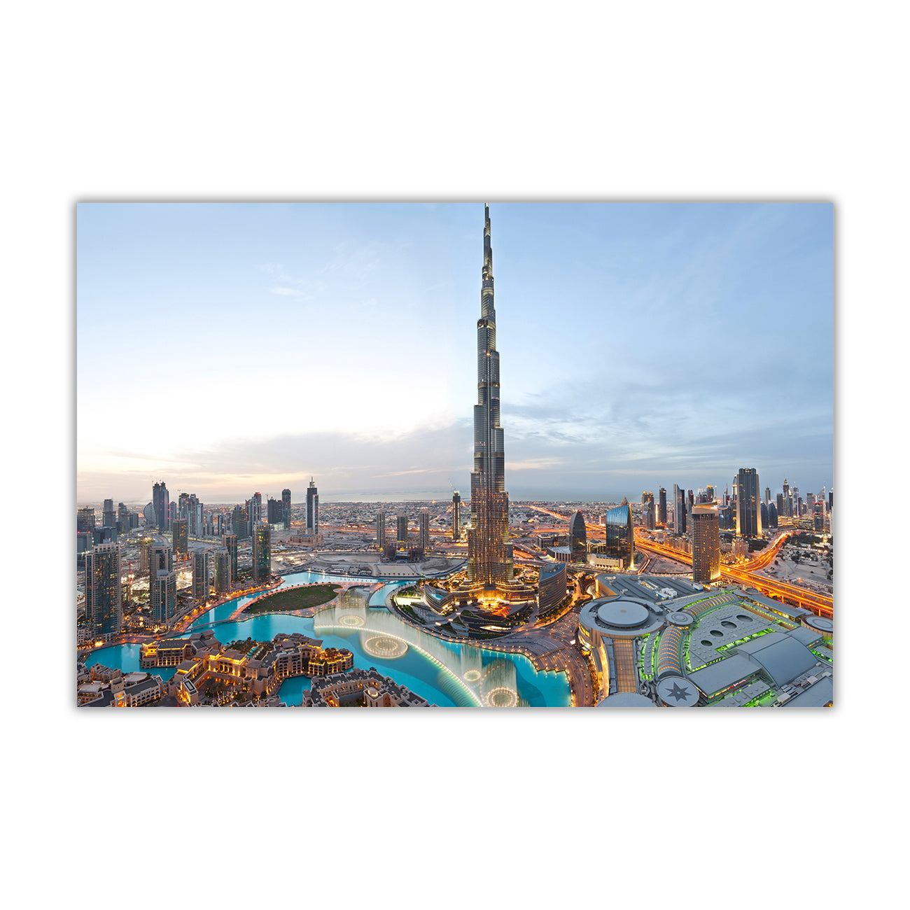Dubai Canvas Wall Art Picture Print for the Living Room, Bedroom, Home Decor