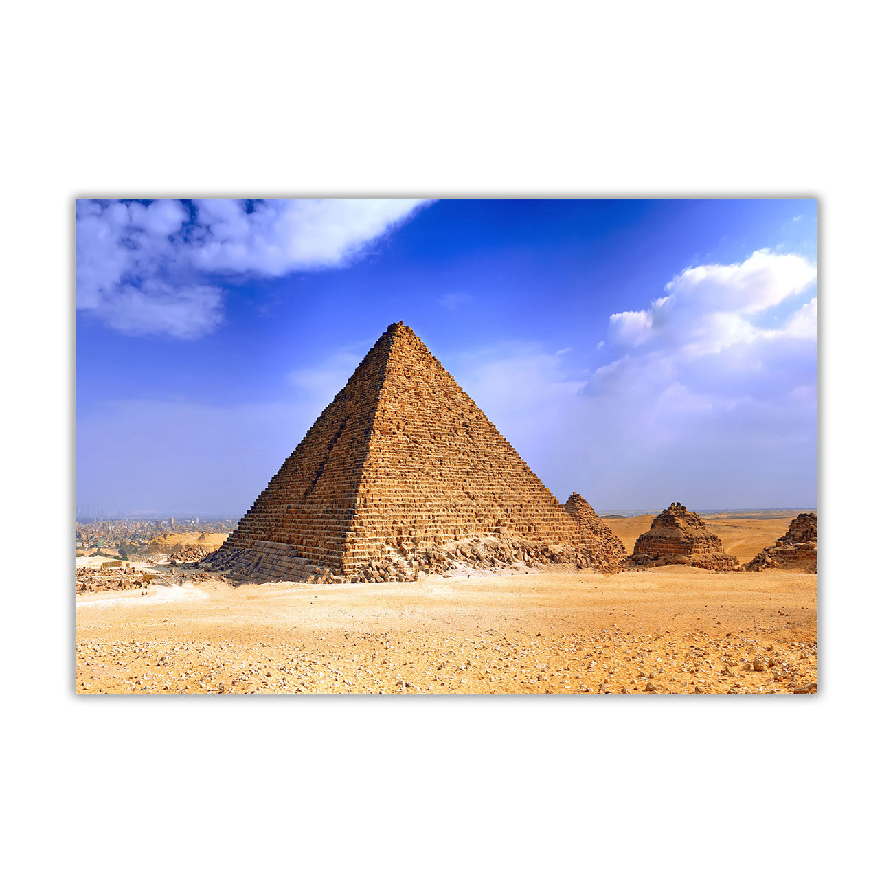 Eygpt Pyramid Canvas Wall Art Picture Print for the Living Room, Bedroom, Home Decor