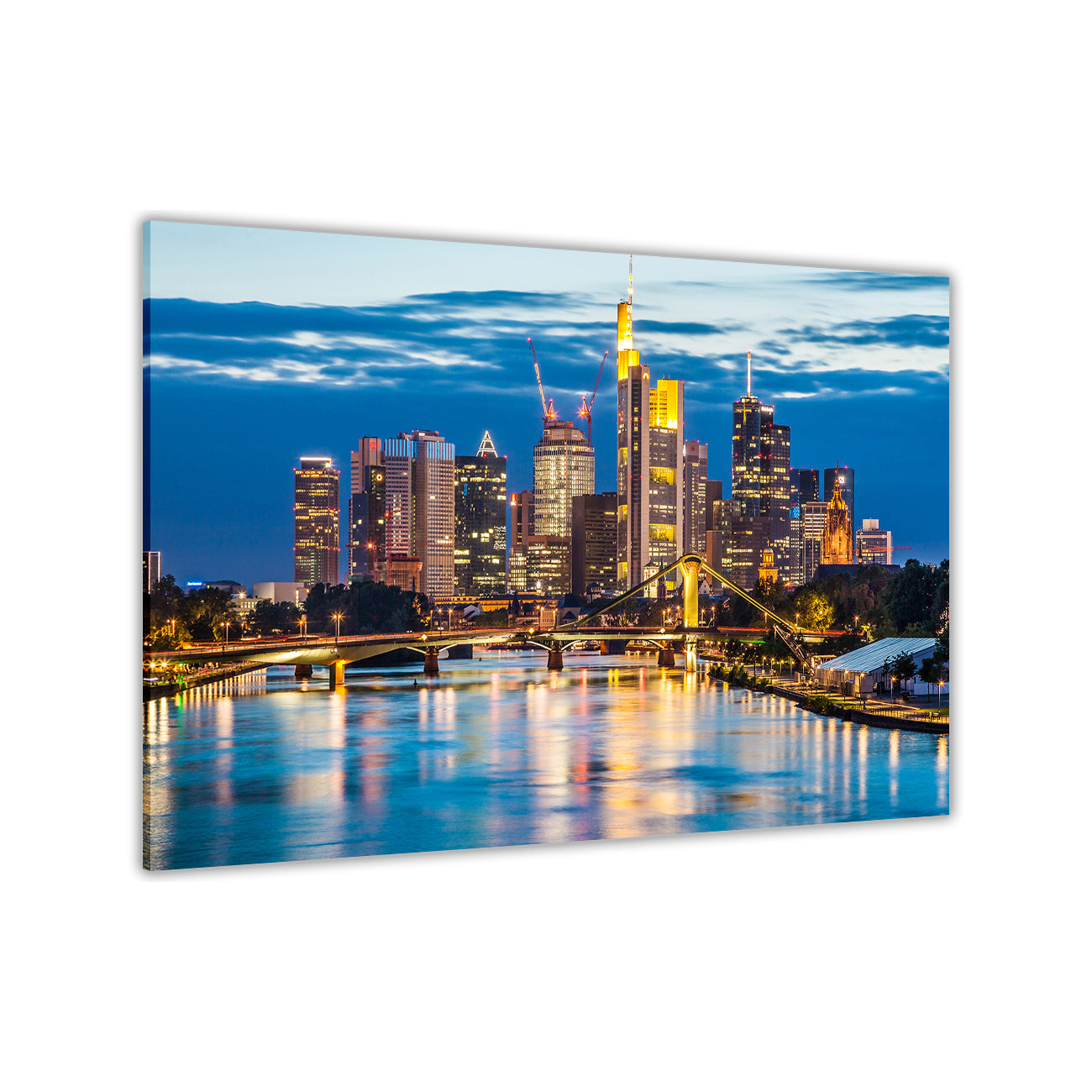 Germany Frankfurt Canvas Wall Art Picture Print for the Living Room, Bedroom, Home Decor