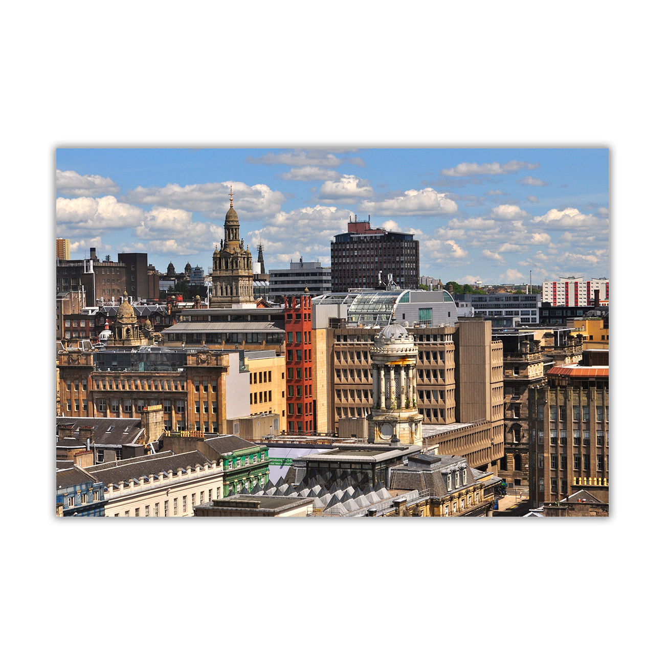 Glasgow Daylight Canvas Wall Art Picture Print for the Living Room, Bedroom, Home Decor