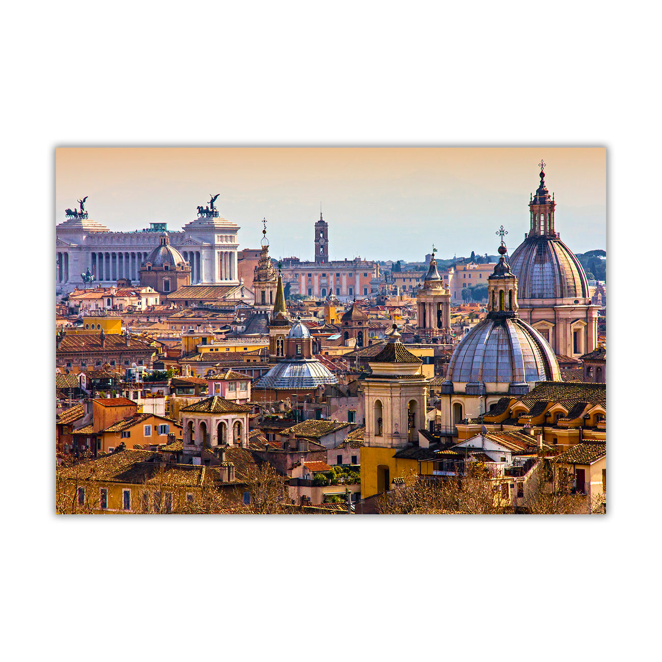 Italy Rome Canvas Wall Art Picture Print for the Living Room, Bedroom, Home Decor