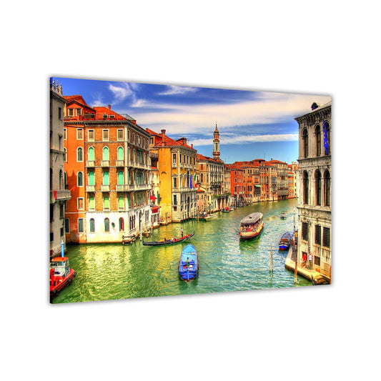 Italy Venice Grand Canal Canvas Wall Art Picture Print for the Living Room, Bedroom, Home Decor
