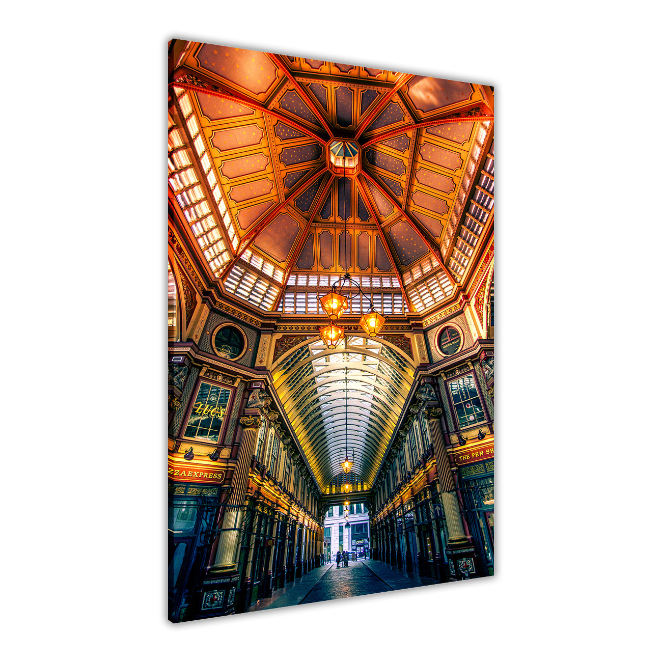 Leaden Hall Market Canvas Wall Art Picture Print for the Living Room, Bedroom, Home Decor