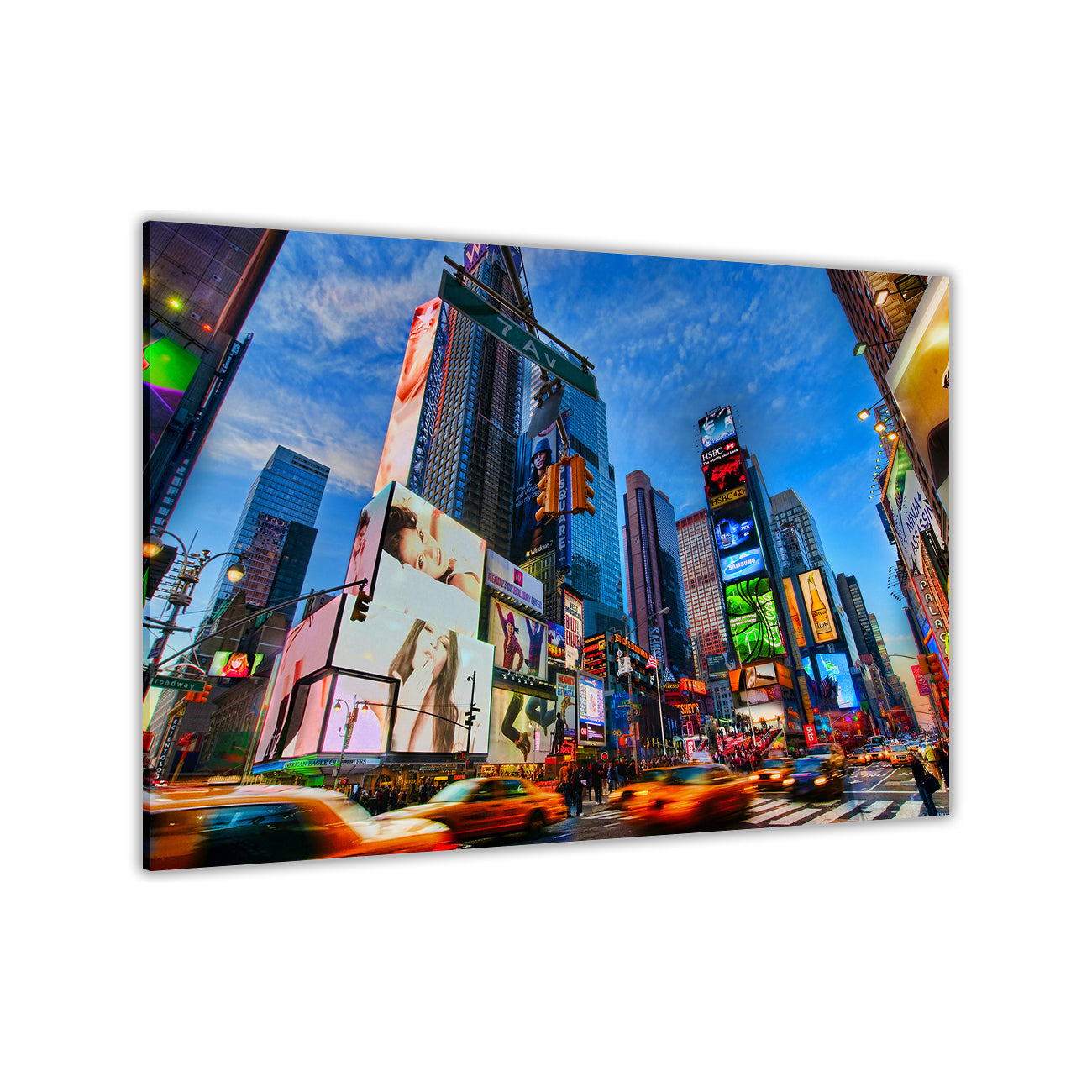 New York Times Square Canvas Wall Art Picture Print for the Living Room, Bedroom, Home Decor