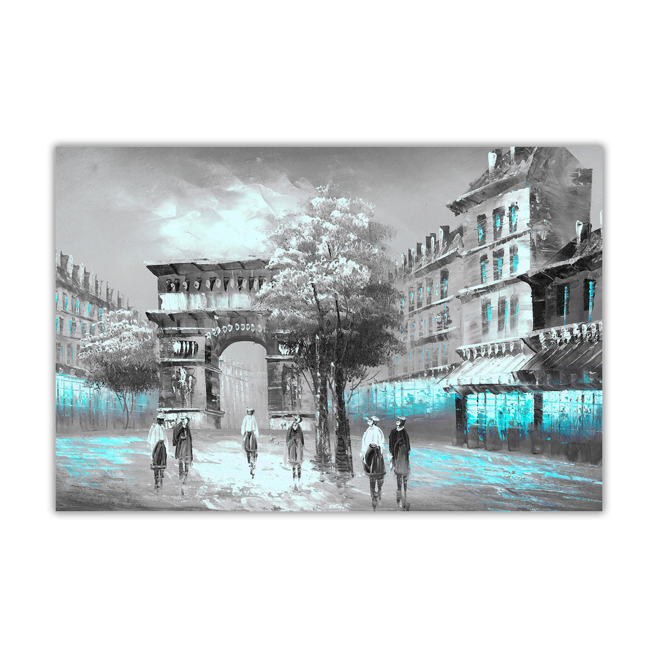Paris Arc de Triomphe Canvas Wall Art Picture Print for the Living Room, Bedroom, Home Decor