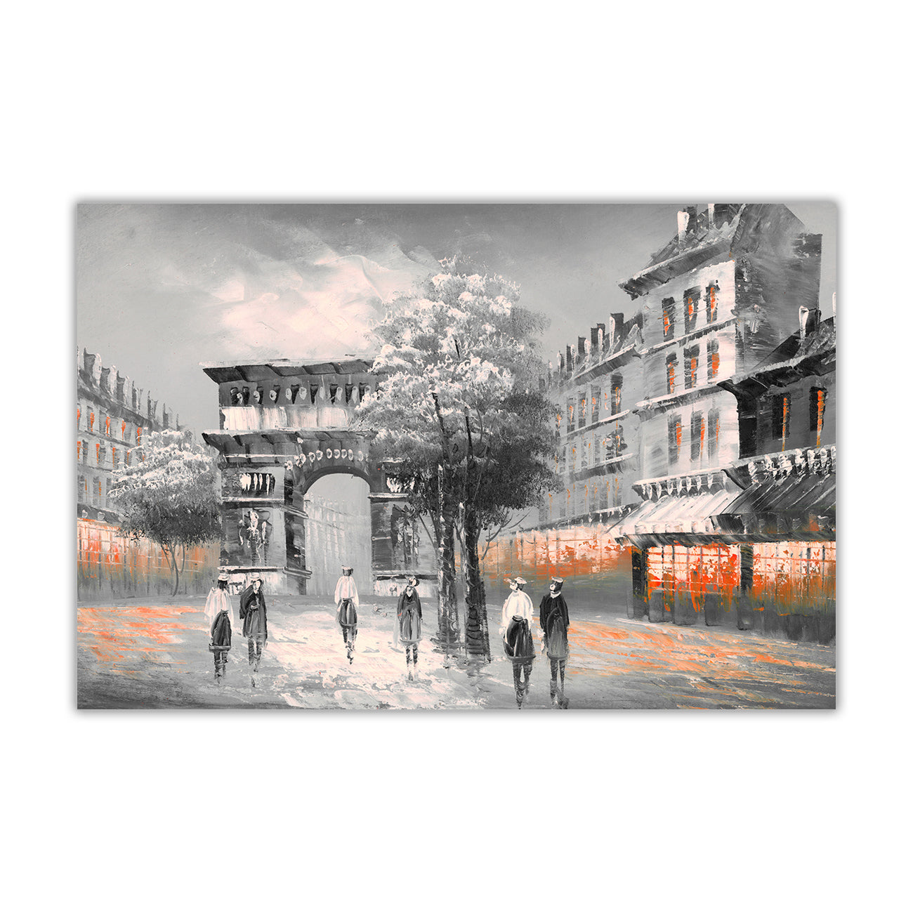 Paris Arc de Triomphe Canvas Wall Art Picture Print for the Living Room, Bedroom, Home Decor
