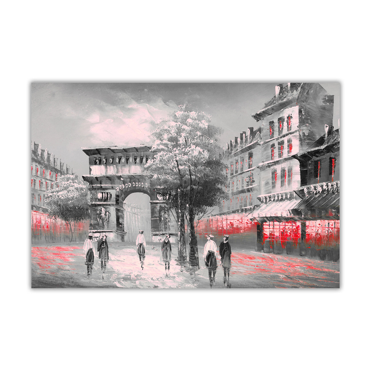 Paris Arc de Triomphe Canvas Wall Art Picture Print for the Living Room, Bedroom, Home Decor