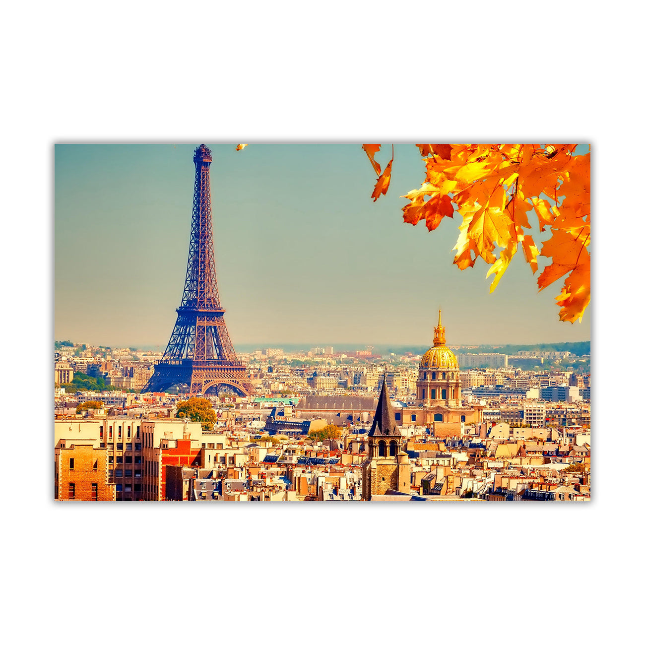 Paris Sunshine Canvas Wall Art Picture Print for the Living Room, Bedroom, Home Decor