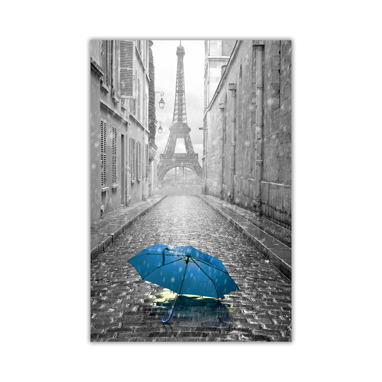 Paris Umbrella Canvas Wall Art Picture Print for the Living Room, Bedroom, Home Decor