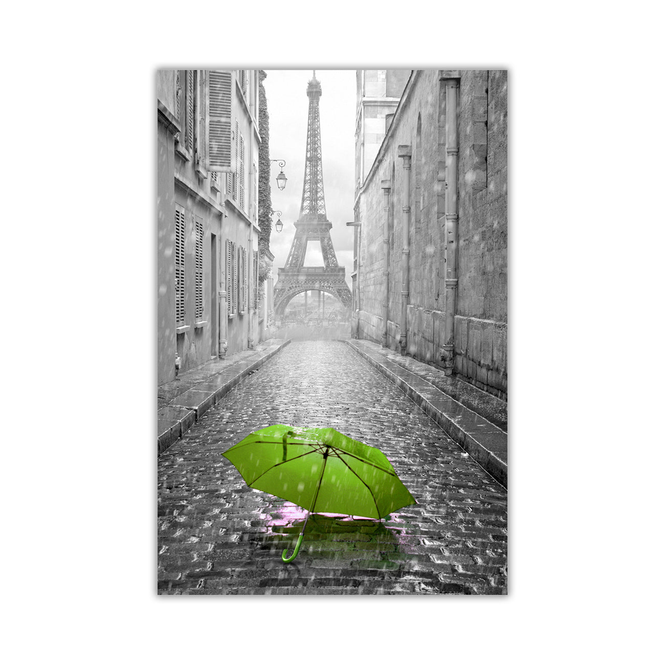 Paris Umbrella Canvas Wall Art Picture Print for the Living Room, Bedroom, Home Decor
