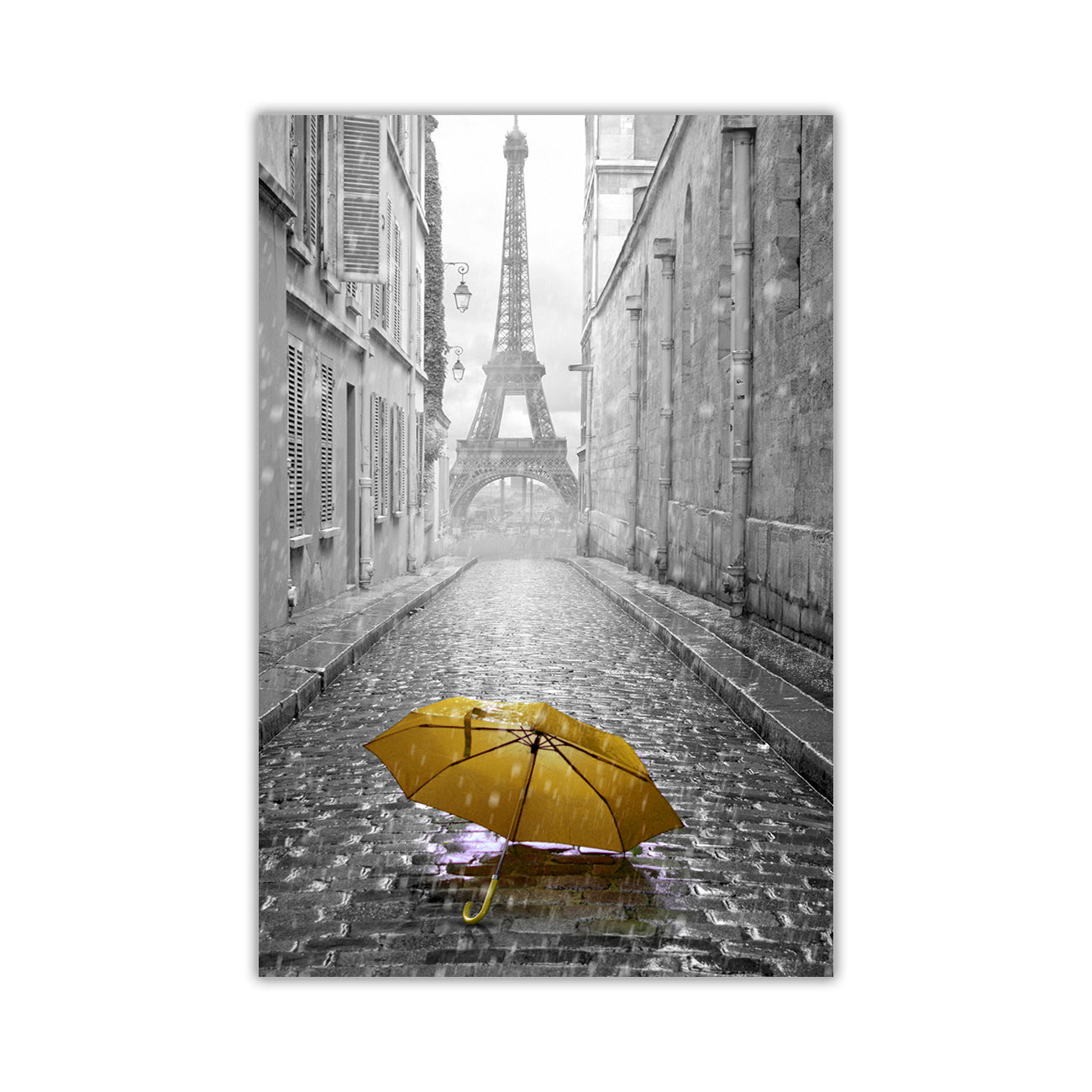 Paris Umbrella Canvas Wall Art Picture Print for the Living Room, Bedroom, Home Decor