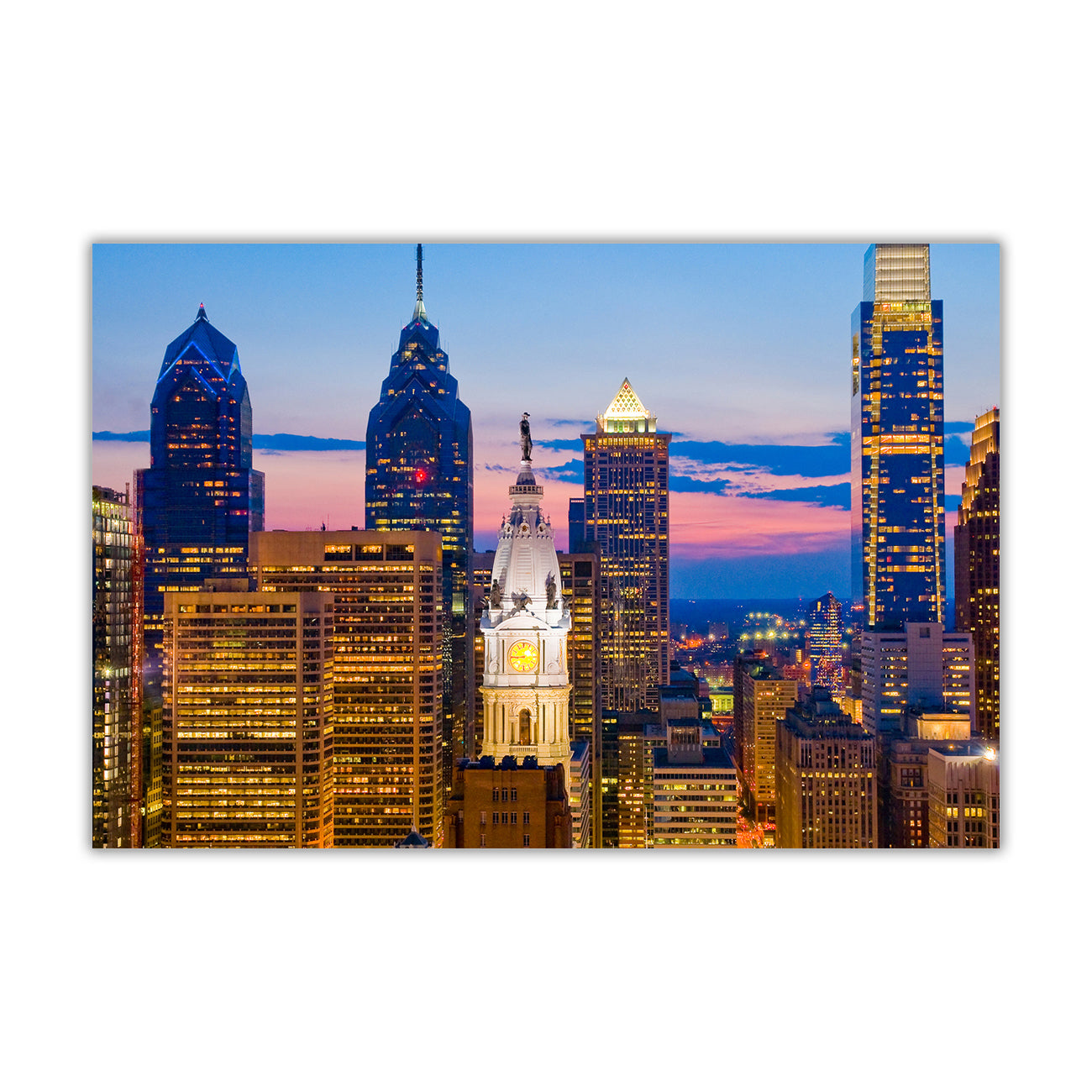 Philadelphia Canvas Wall Art Picture Print for the Living Room, Bedroom, Home Decor