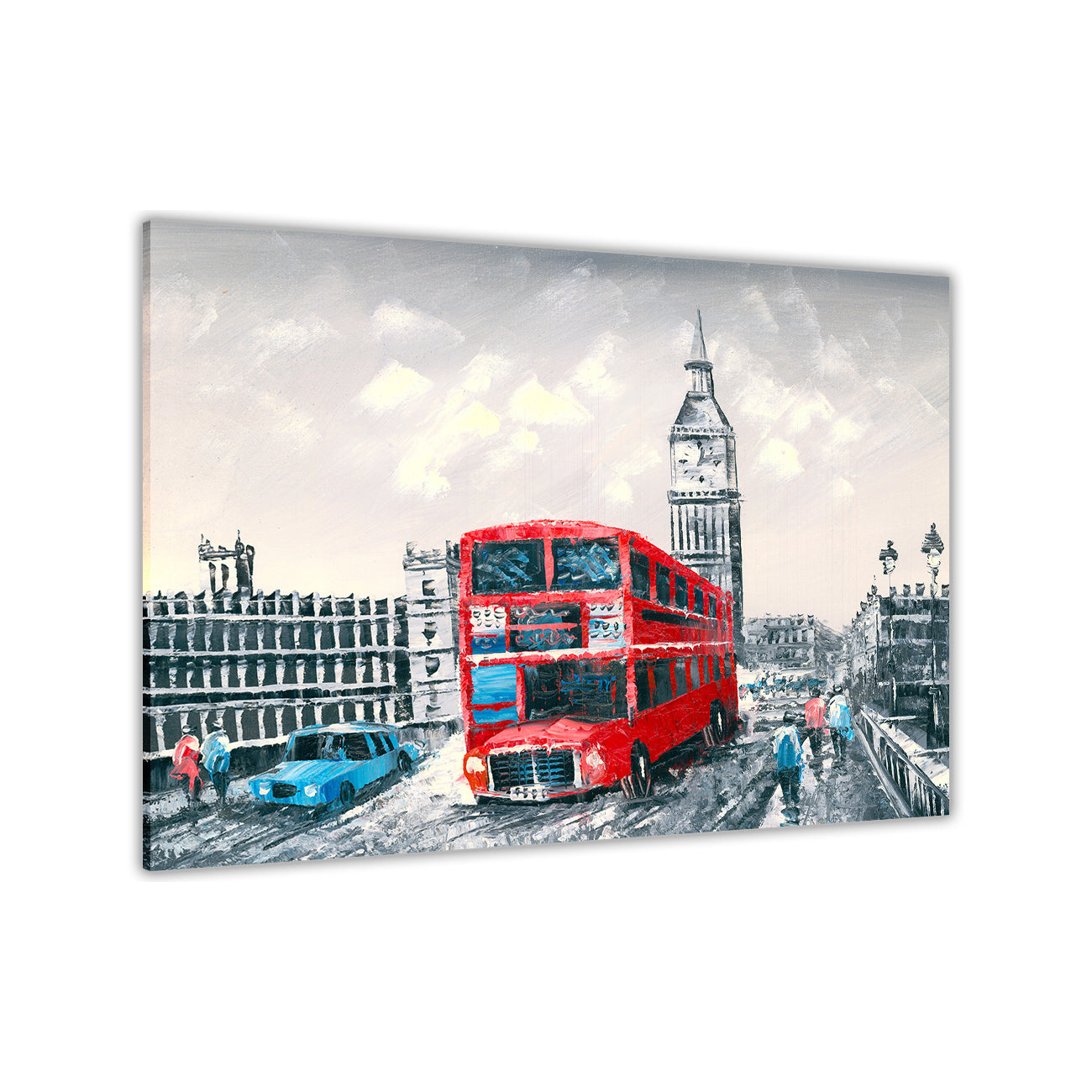 Westminister Bridge Canvas Wall Art Picture Print for the Living Room, Bedroom, Home Decor