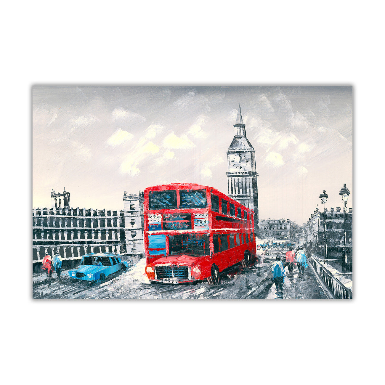 Westminister Bridge Canvas Wall Art Picture Print for the Living Room, Bedroom, Home Decor