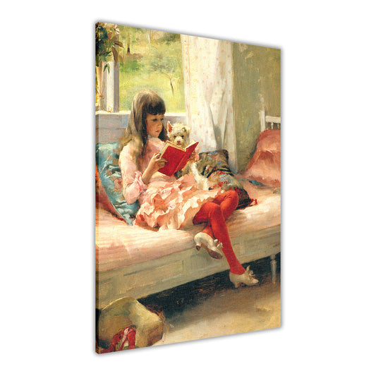 Albert Edelfelt Good Friends Canvas Wall Art Picture Print for the Living Room, Bedroom, Home Decor