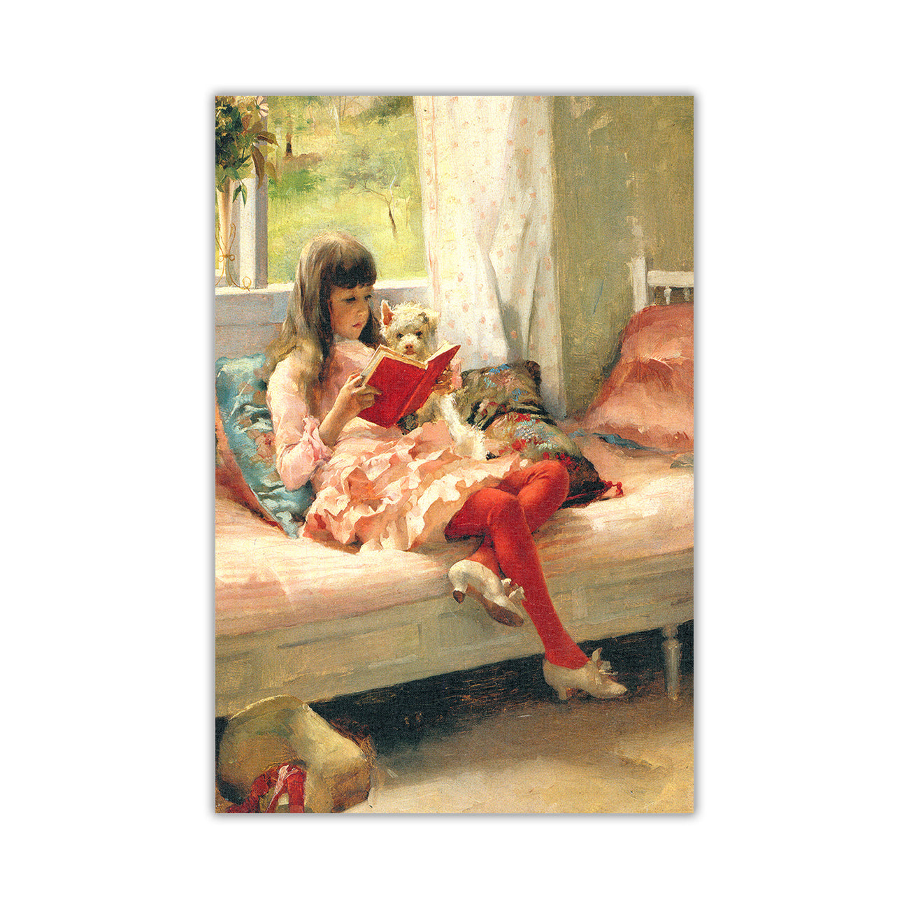 Albert Edelfelt Good Friends Canvas Wall Art Picture Print for the Living Room, Bedroom, Home Decor