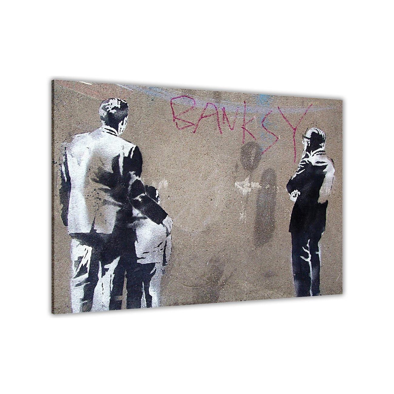 Banksy Art Critic Canvas Wall Art Picture Print for the Living Room, Bedroom, Home Decor
